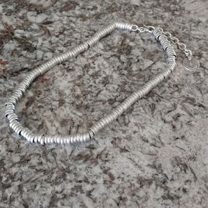 Silver-toned Modern Necklace